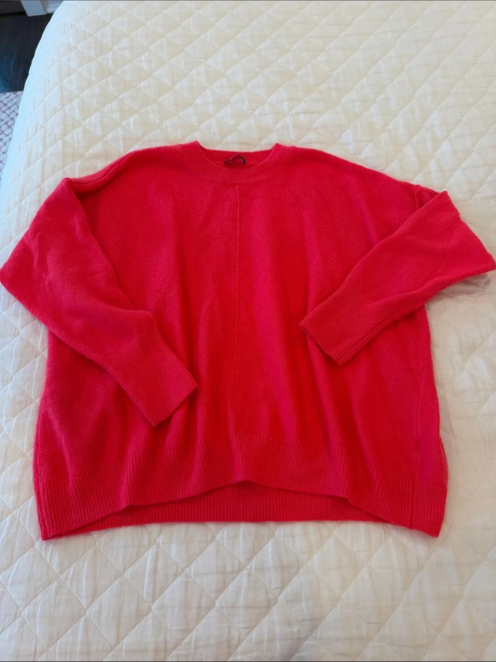Women's Hot Pink Crewneck Sweater